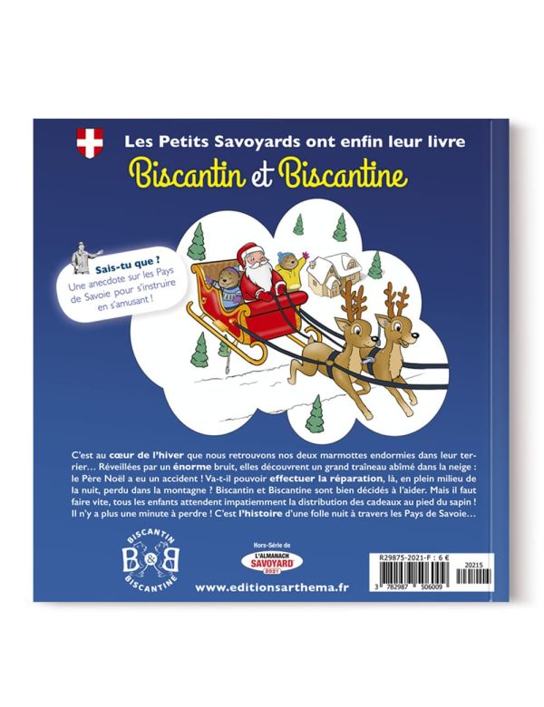 quatrième couverture du livre Biscantin et Biscantine Le Traîneau du Père Noël