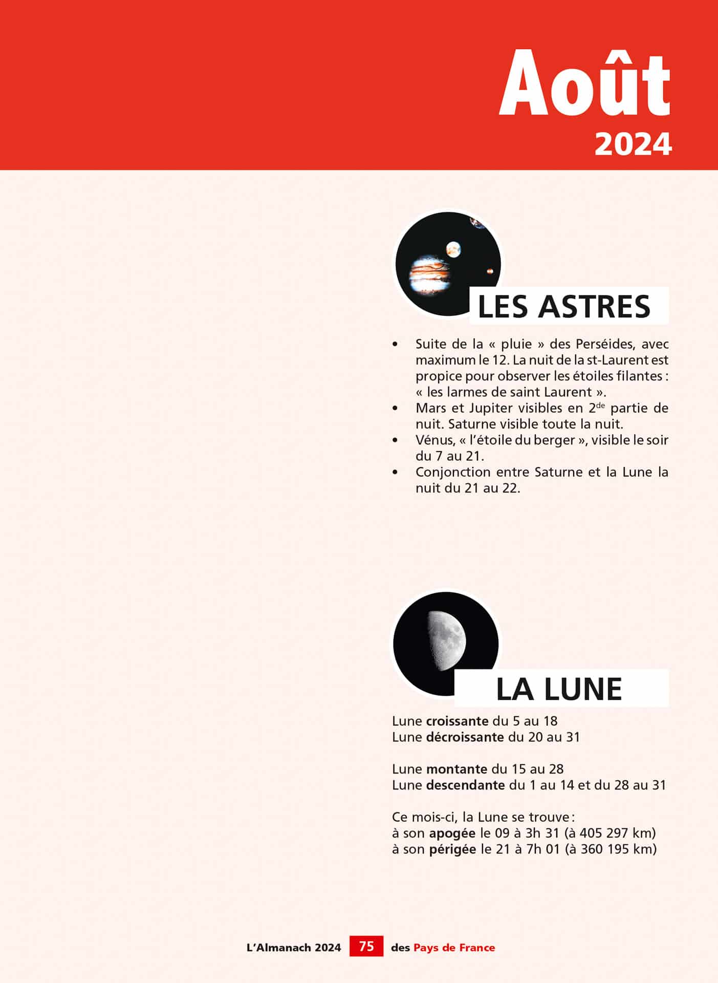 Almanach 2024 du Jardinier, votre agenda illustré